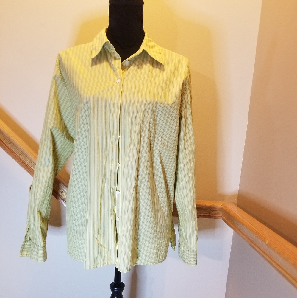 Striped button up